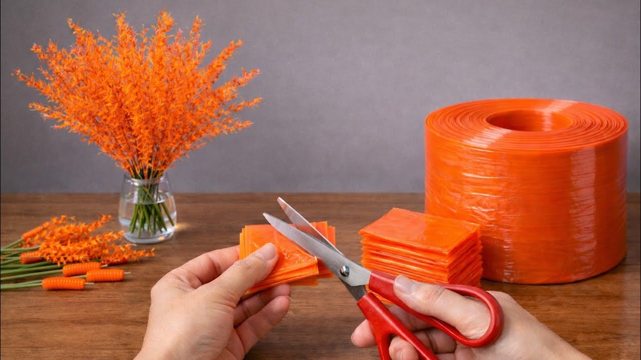 DIY Plastic Bag reed Flower Ideas | How to Make Flowers With Plastic Bag | Easy Plastic Bag Crafts