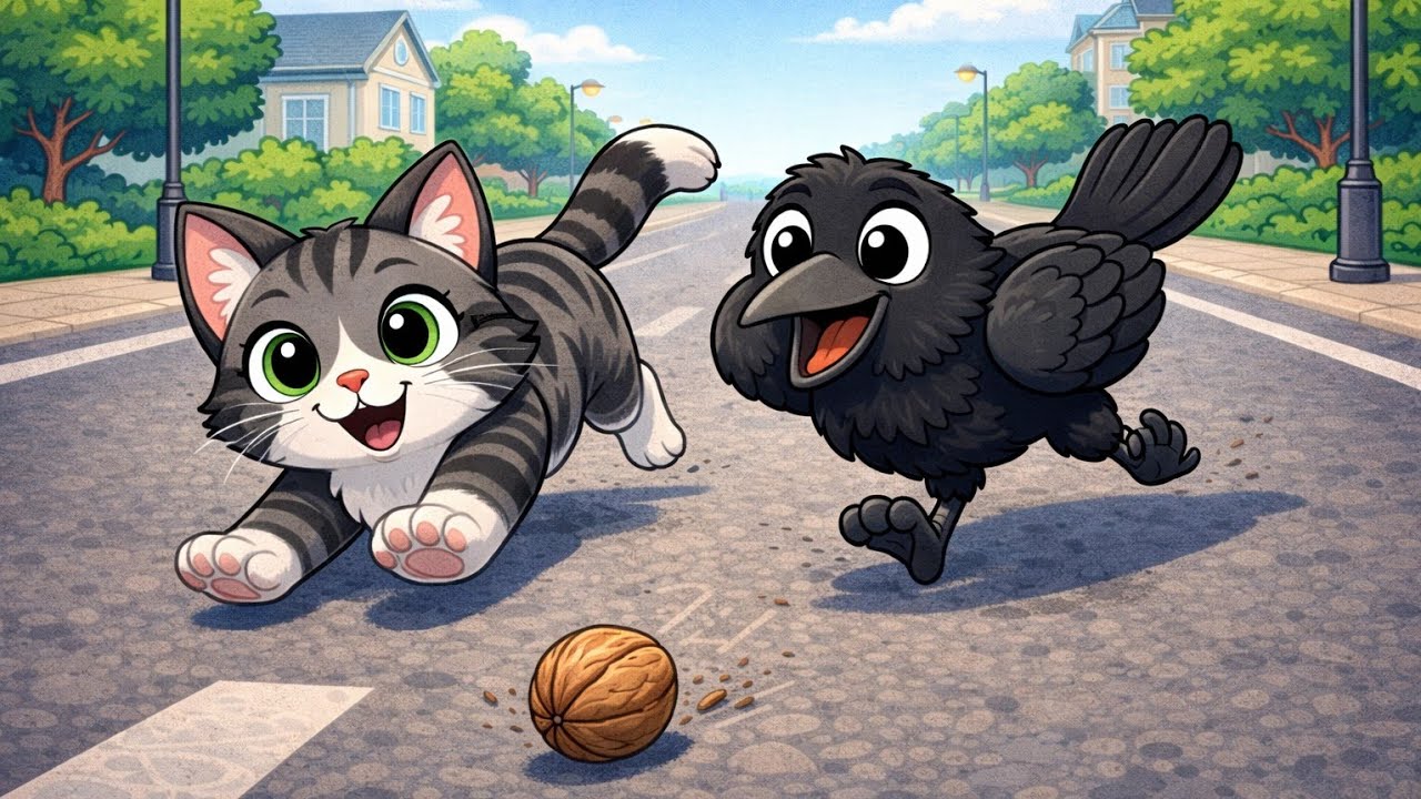 Der Rabe | Kinderlied - Polly die Katze - Pollys Kinderlieder 
