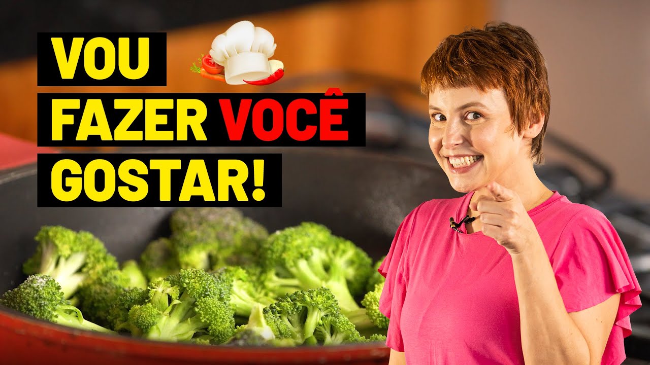 Aula 8: BRÓCOLIS como você nunca comeu. Aprenda técnica para deixar crocante e macio