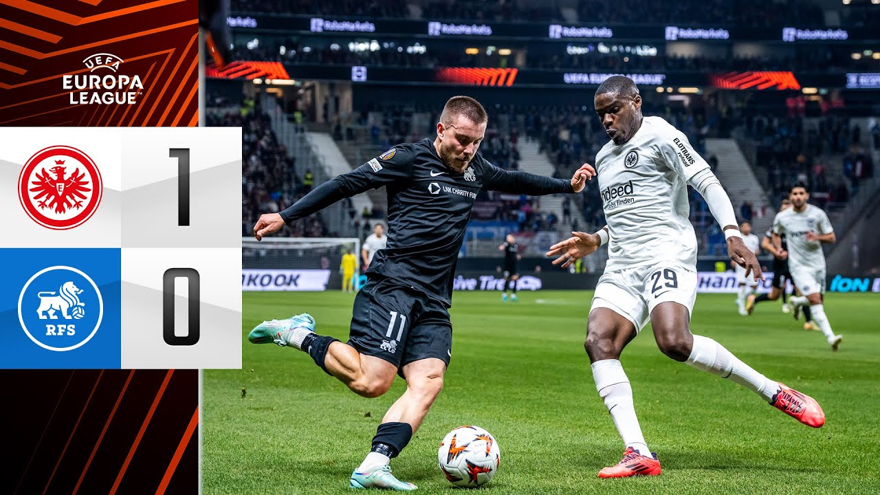EINTRACHT FRANKFURT 1:0 FC RFS | HIGHLIGHTS | LABĀKIE MOMENTI | UEFA EUROPA LEAGUE