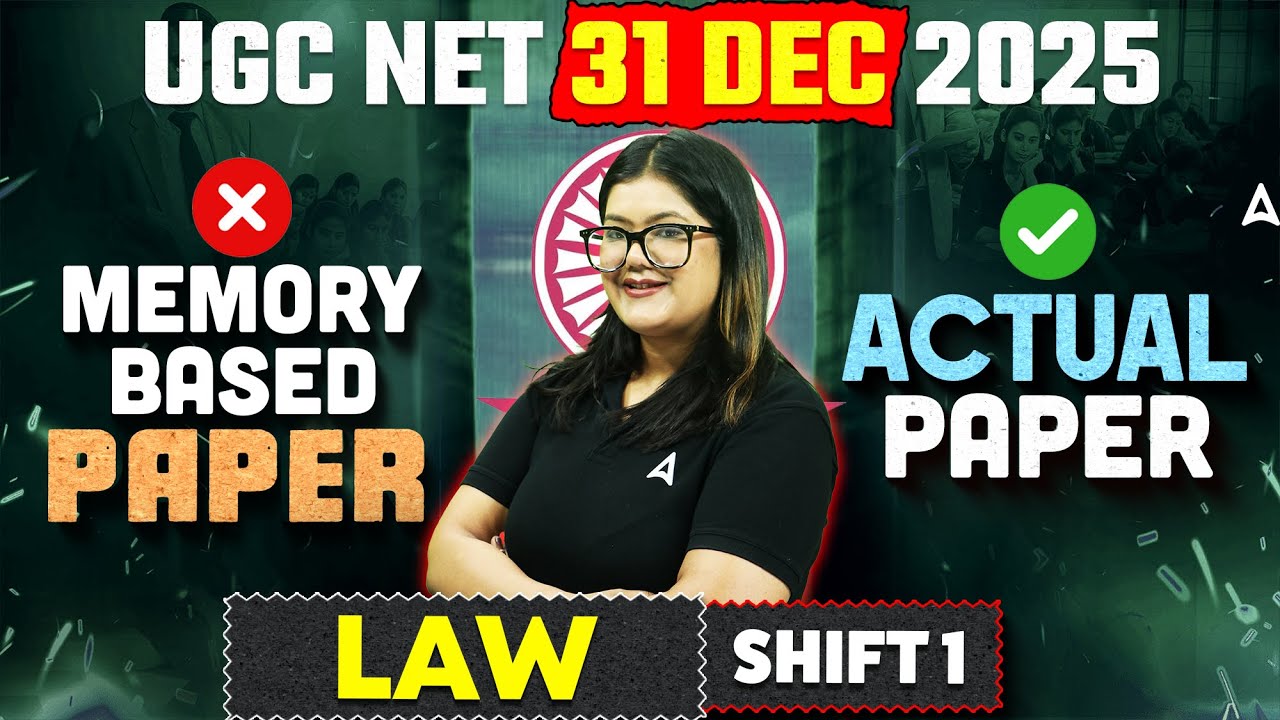 UGC NET Law Paper Analysis 2025 | UGC NET Law Memory Based Paper 2025 ( 31 Dec Shift 1