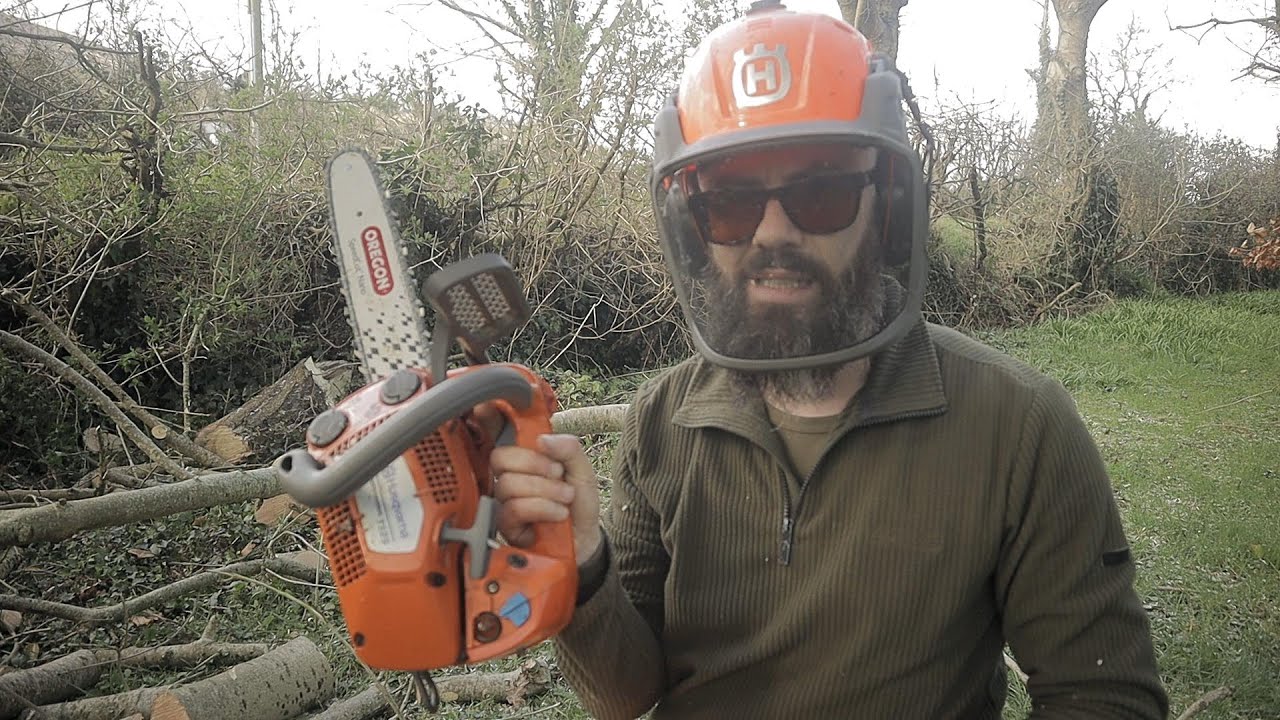 Testing Oregon Speed Cut nano - Husqvarna T525 Chainsaw