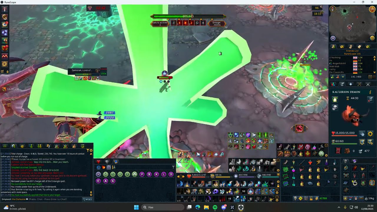 Zamorak wizard style 2000% 7.10,2