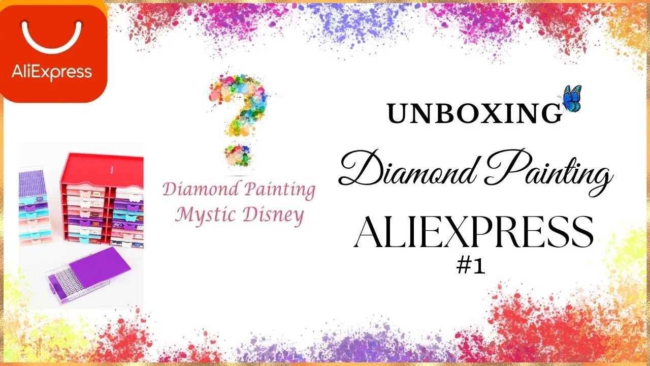 #50 Diamond Painting: Unboxing Diamond Painting Aliexpress #1 | ITA
