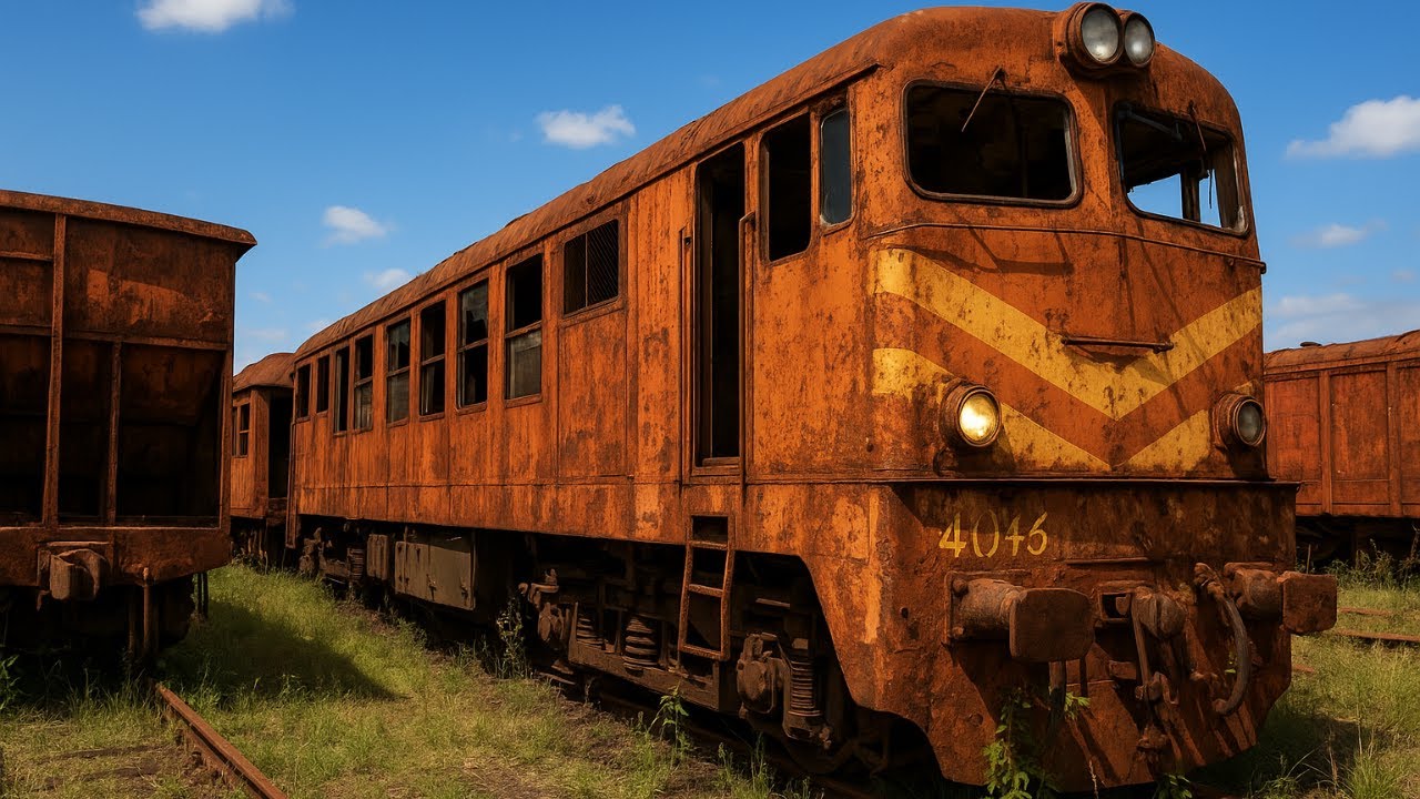 O MISTERIOSO CEMITÉRIO DE TRENS ABANDONADOS EM CAMPOS | AQUI O TEMPO PAROU