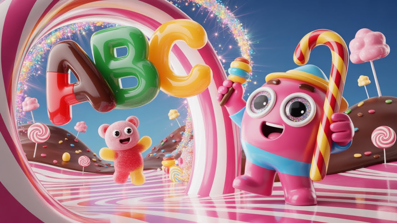 ABC Candyland Mega Adventure 🍭 | Alphabet Song A to Z | Learn Letters for Kids