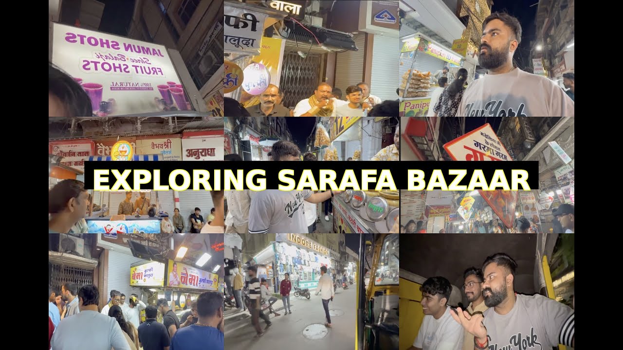 Discovering the TOP FOOD SPOTS in Indore's Sarafa Bazar
