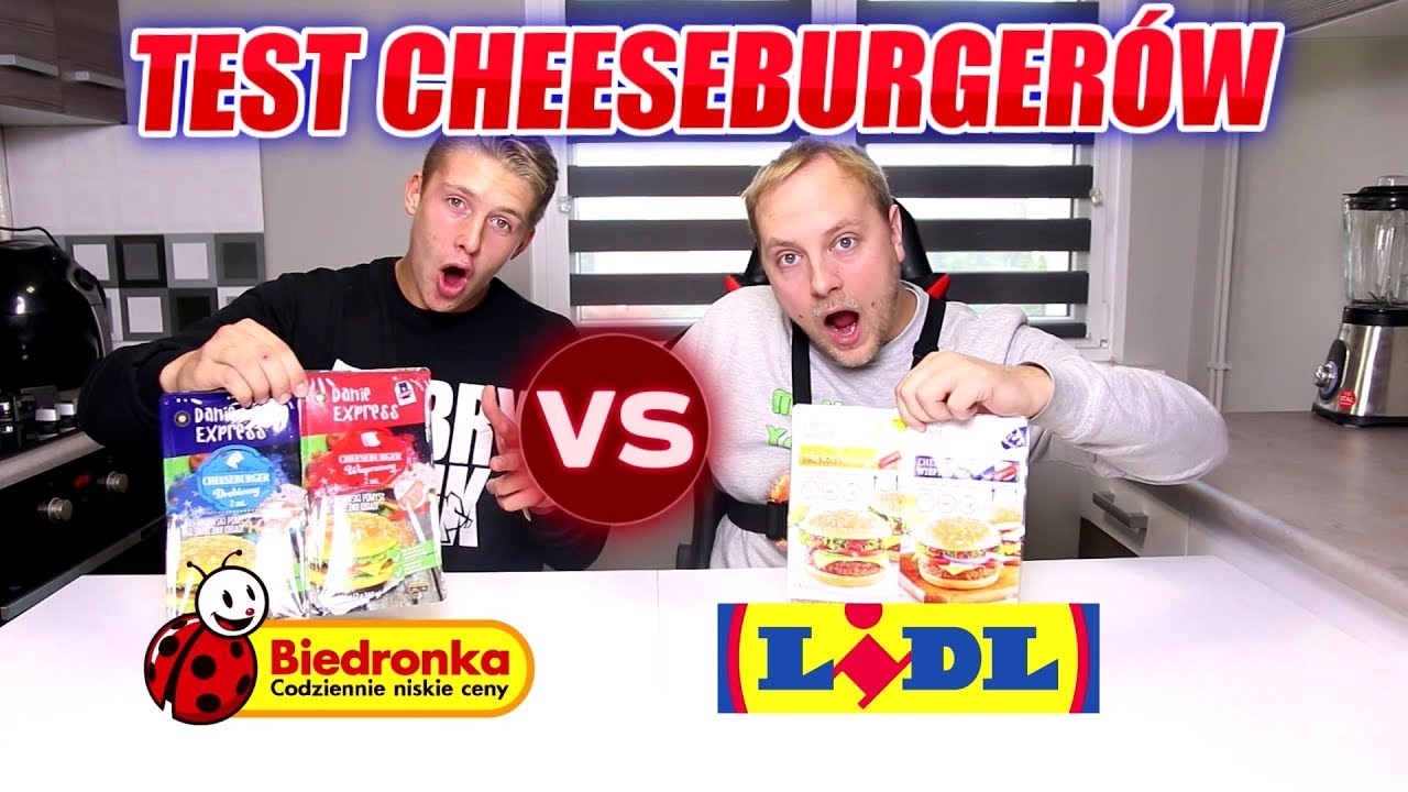 CHEESEBURGER Z BIEDRONKI VS LIDLA TEST