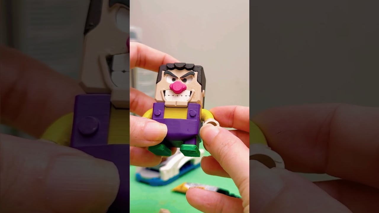 How to Make Lego Wario and Waluigi # ?wario #waluigi #legomario #mariolego #legoluigi