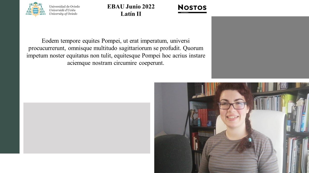 Eodem tempore equites Pompei | Examen resuelto Latín II EBAU Junio 2022 Asturias