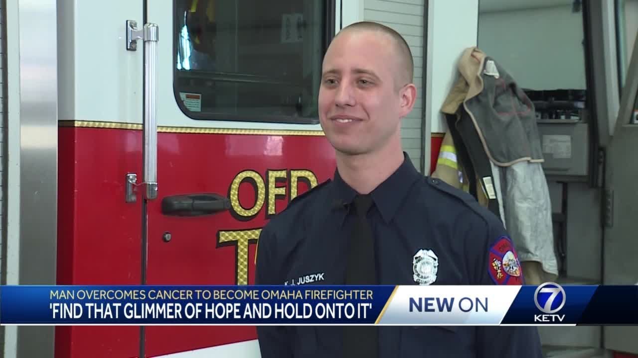 Man overcomes cancer to become Omaha firefighter