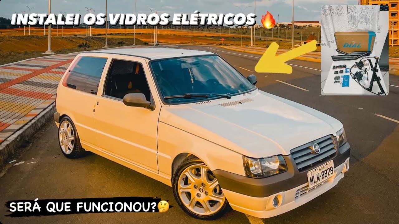 INSTALEI VIDROS ELÉTRICOS NO UNO 🔥