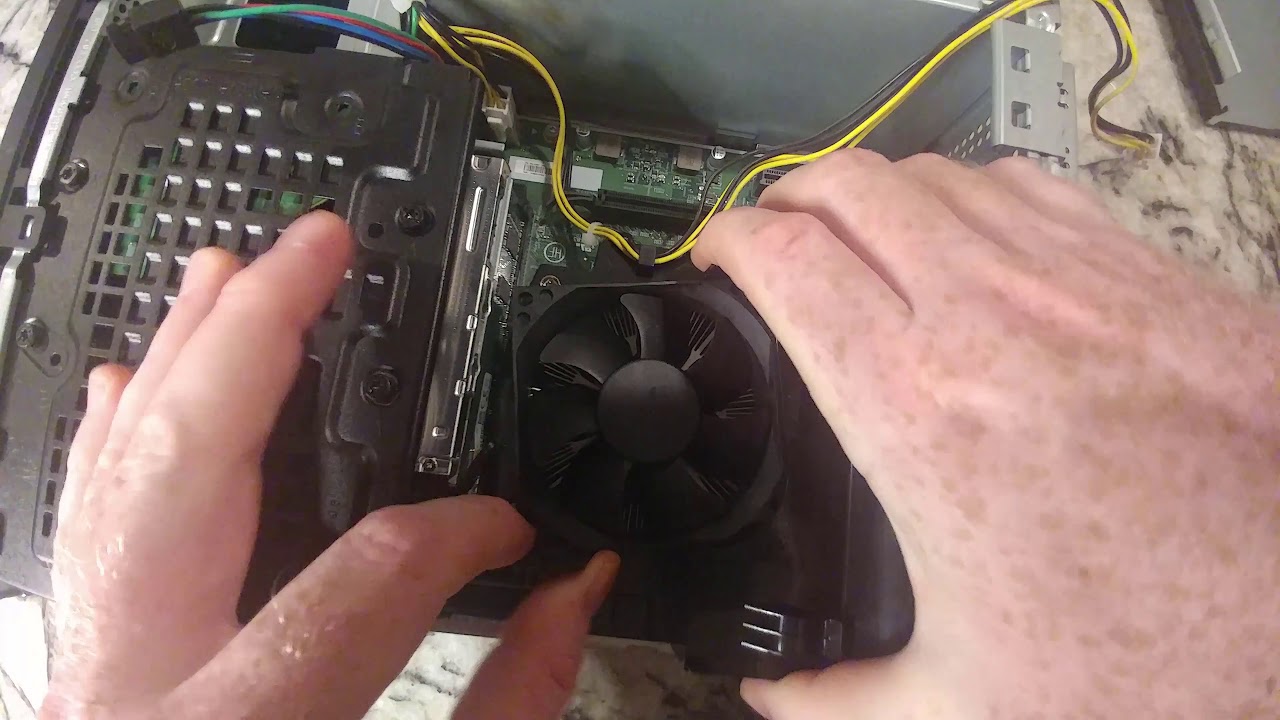 Замена и удаление процессора HP Slimline 290 p0043w, пошаговая инструкция, процессор для настольн...