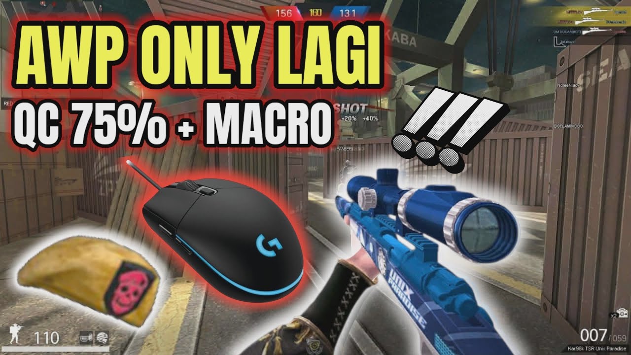 AWP ONLY PAKAI KAR + MACRO + QC75%??? -Pointblank Indonesia
