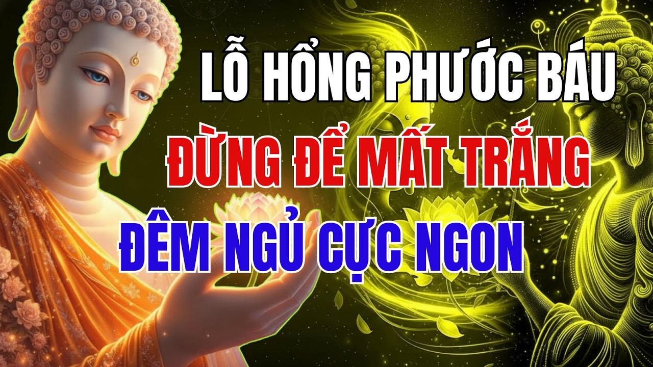 LỜI PHẬT DẠY 3 Cách Trám Lỗ Hổng Phước Báu Cho Người Hay Lo Nghĩ – Tối Ngủ Ngon, Lộc Tự Về