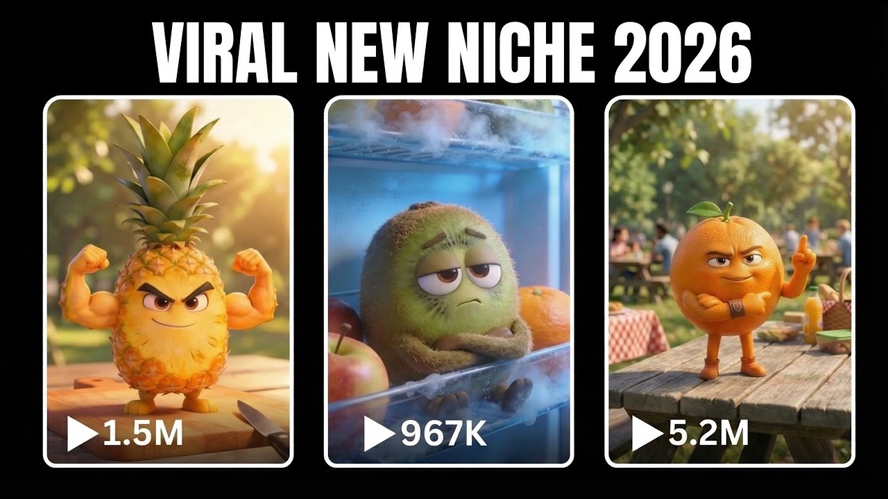 I Found a New AI YouTube Niche Getting Millions of Views (Talking Food AI)