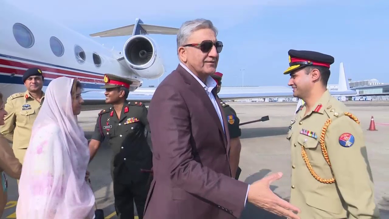 Pakistan Army Chief on Goodwill Tour Arrives in Sri Lanka