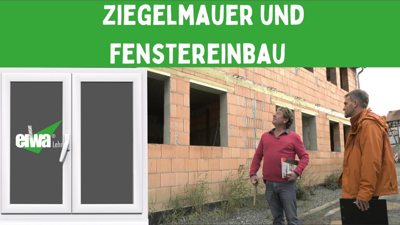 Ziegelmauerwerk & Fenstereinbau Fensterlaibung Dämmen. Teil 2 v. 5 Unterwegs mit dem Baucoach.