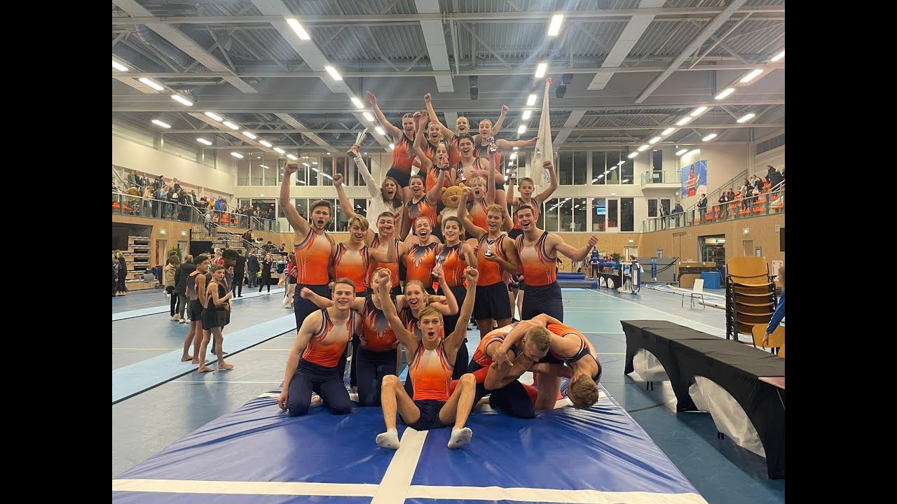 NK Groepsspringen december 2022 Turnschool Rijssen Team1