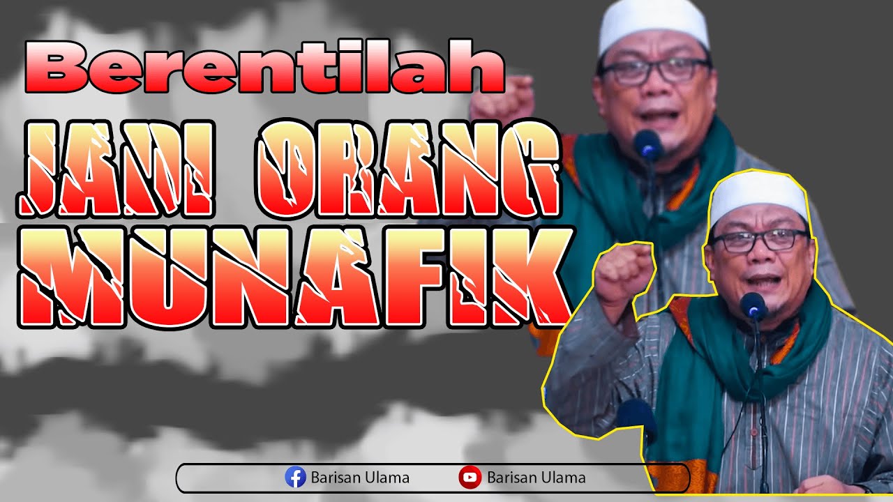 BERENTILAH JADI ORANG MUNAFIK || USTADZ YAHYA WALONI