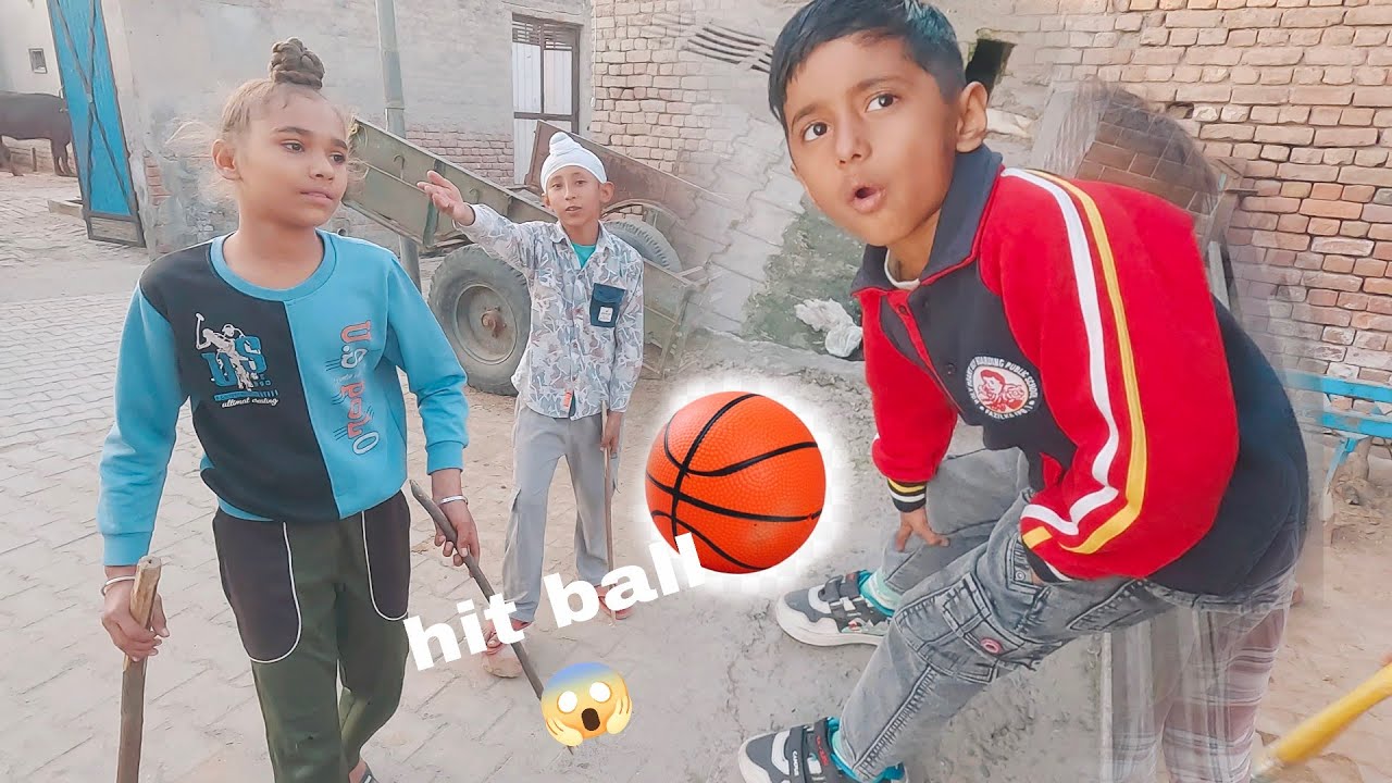 Sehaj ke lagi ball 🥎 😱 | लल्ला Lalla Village fun play | Sehajveer vlogs | गांव के खेल 😋