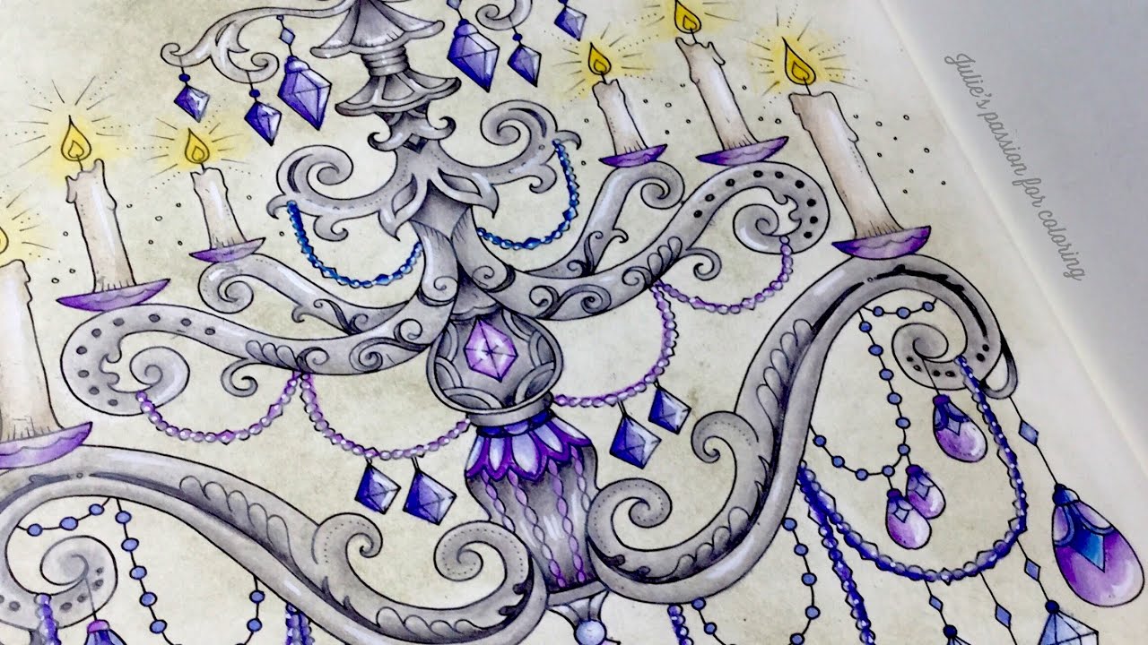 IVY AND THE INKY BUTTERFLY By Johanna Basford - prismacolor pencils - color along