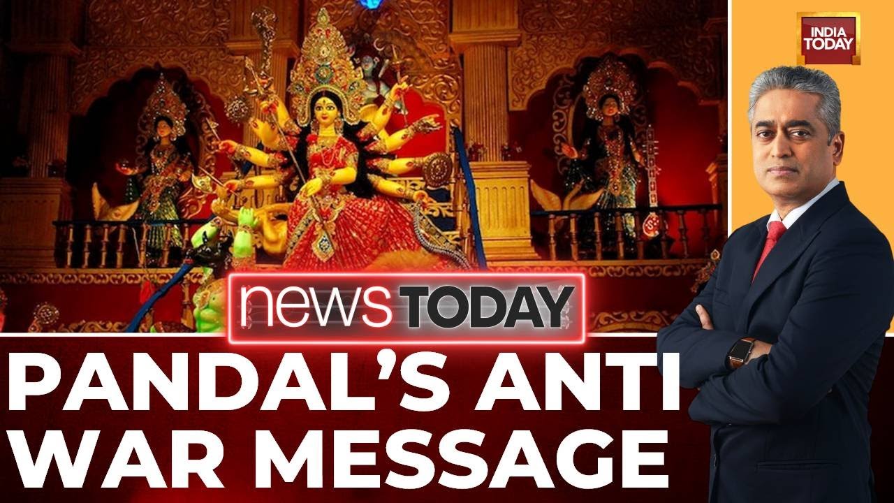Kolkata Durga Puja Pandal Highlights War's Pain, From Bengal Famine to Gaza | India Today