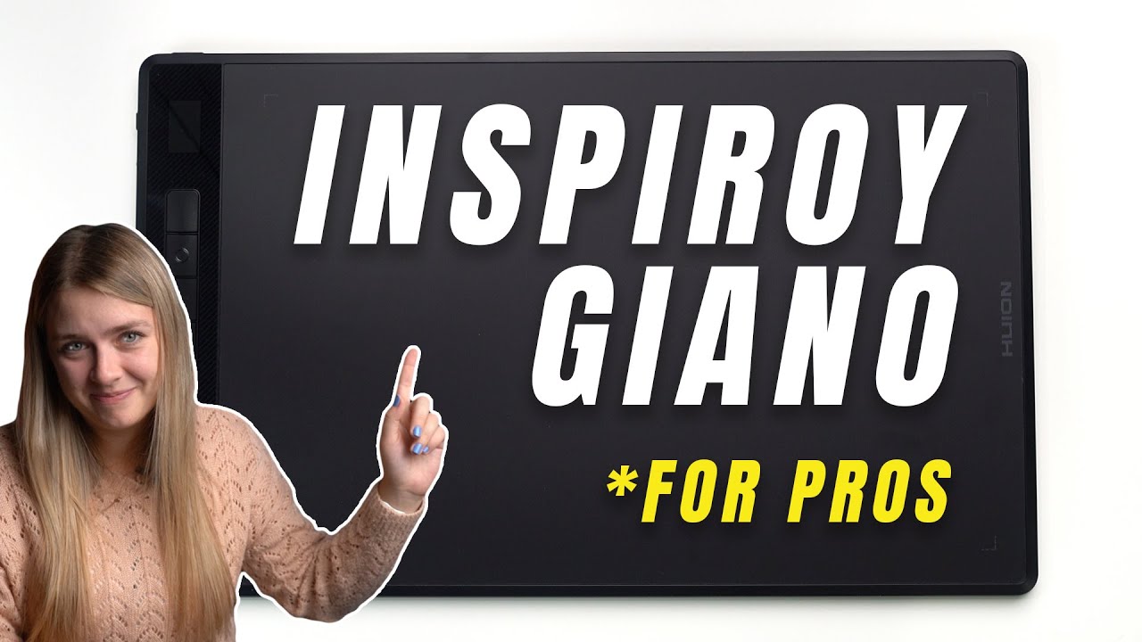 IT'S HUGE! Huion Inspiroy Giano Review and Painting on Mac, PC, Android //graphic tablet for PROS