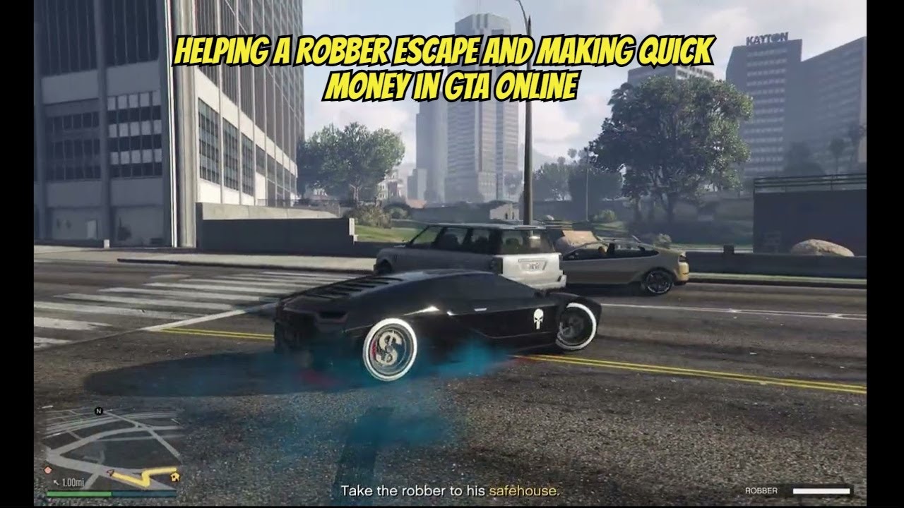 Grand Theft Auto V Online: Helping a Robber Escape & Making Quick Money 💸