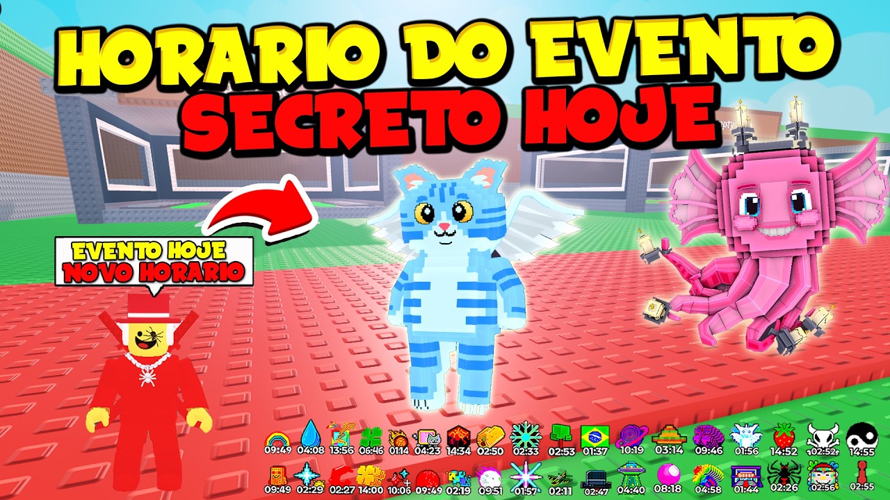 😱 URGENTE! O ADM COMFIRMOU O HORARIO DO EVENTO SECRETO HOJE NO ROUBE UM BRAINROT - ROBLOX