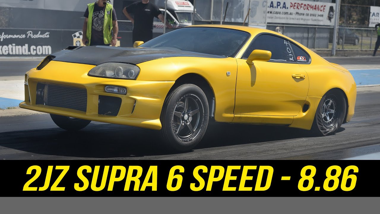 Toyota 2JZ Supra 6spd manual runs 8.86