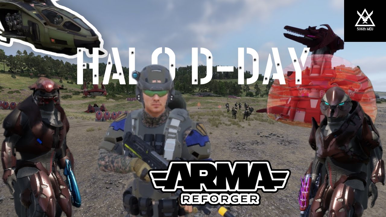 Это образы из HALO в стиле высадки в Нормандии в Arma Reforger!!