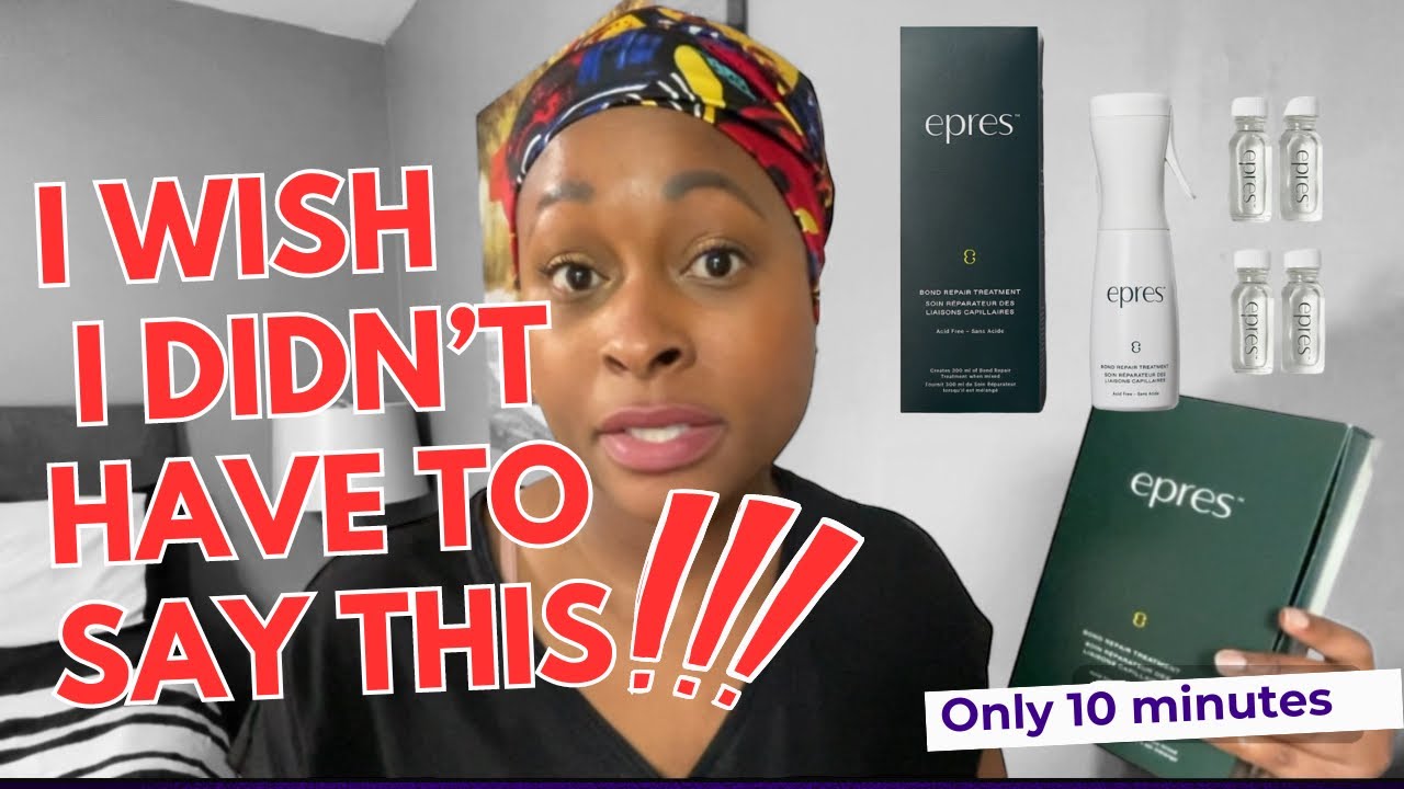 EPRES Bond repair treatment on my Damaged type 4 hair 😫‼️