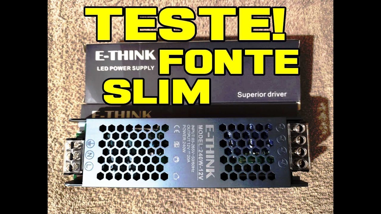Teste da fonte slim 12 volts 20 Amperes! @BravoxOficial