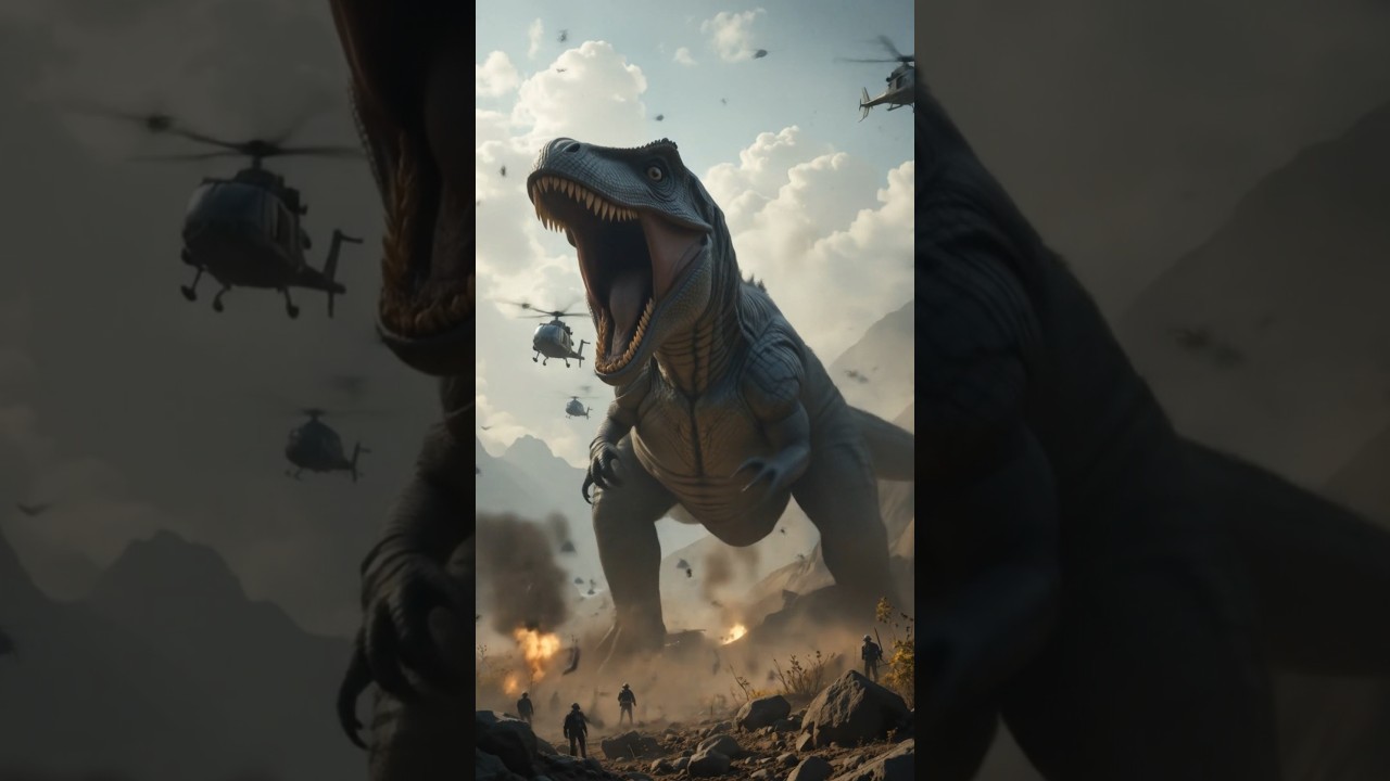 T-Rex vs Robo Hydra: City Rampage Begins | #dinosaur #robot #entertainment
