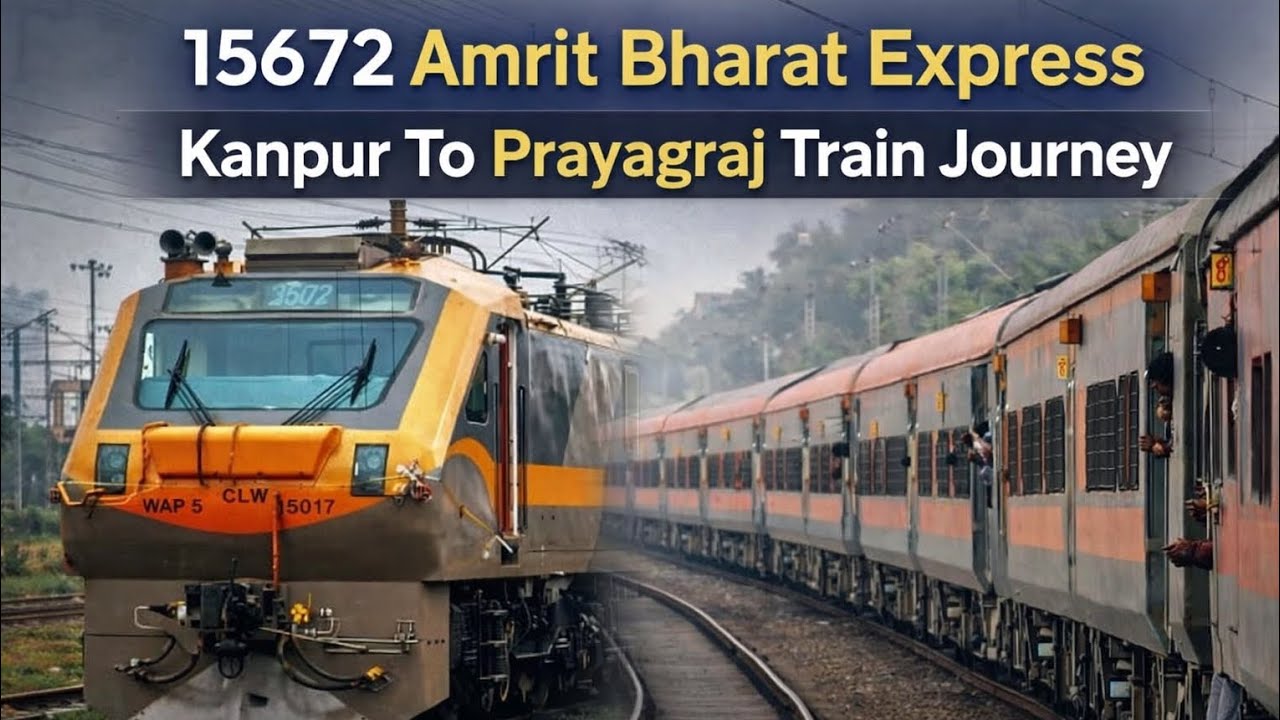 15672 - Amrit Bharat Express - Kanpur To Prayagraj Train Journey 