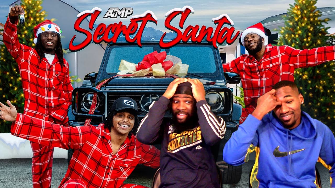 AMP SECRET SANTA 2! THIS IS HOW YOU END THE YEAR OFF!! THANK YOU AMP FOR THE 🔥 VIDEOS!! REACTION