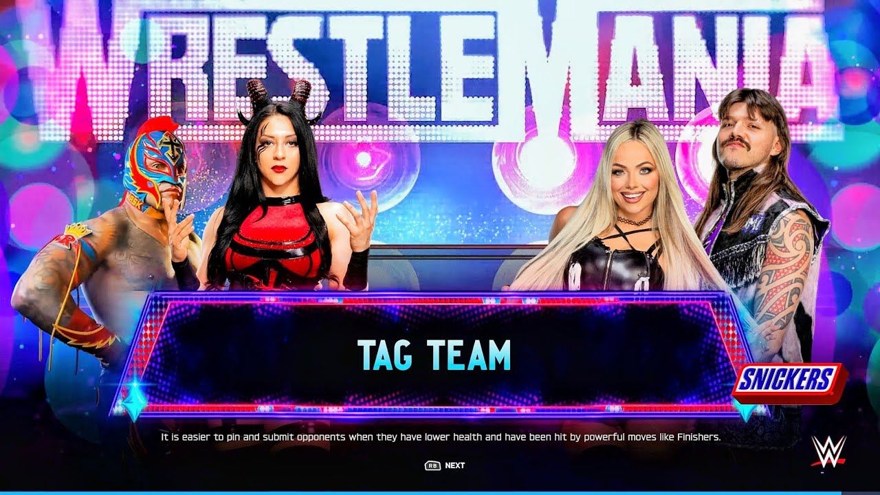 Stephanie Vaquer & Rey Mysterio Vs LIV Morgan & Dominik Mysterio - Tag Team Match | WWE 2k25 