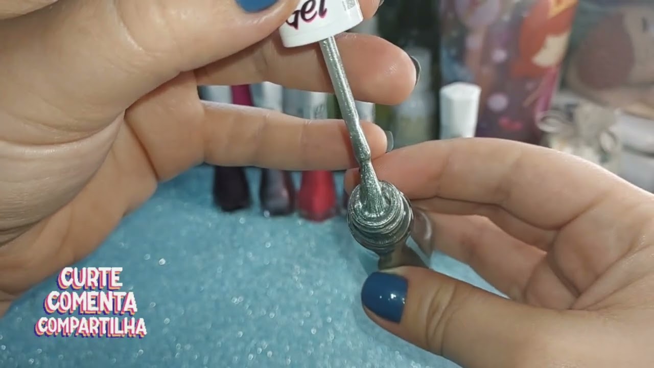 Comprei mais esmaltes da #hits hipoleagenicos e efeito em Gel + croped da Shopee