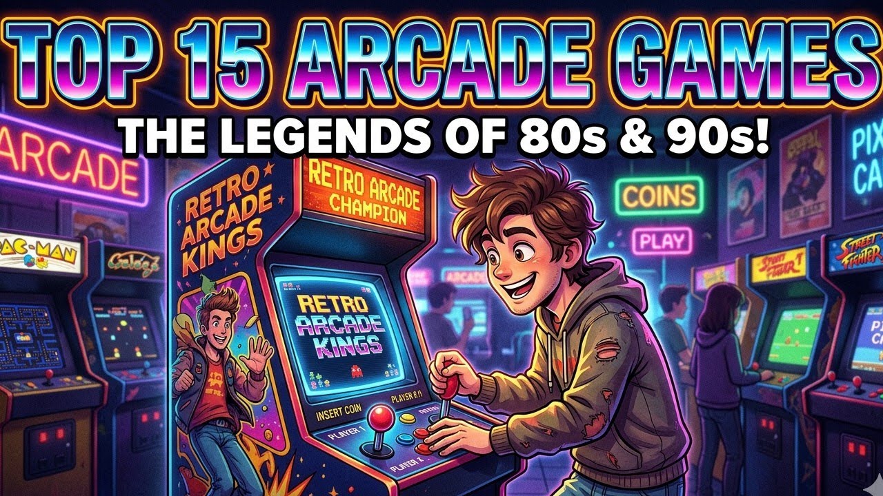 The 15 Most Iconic ARCADE GAMES of the 80s & 90s