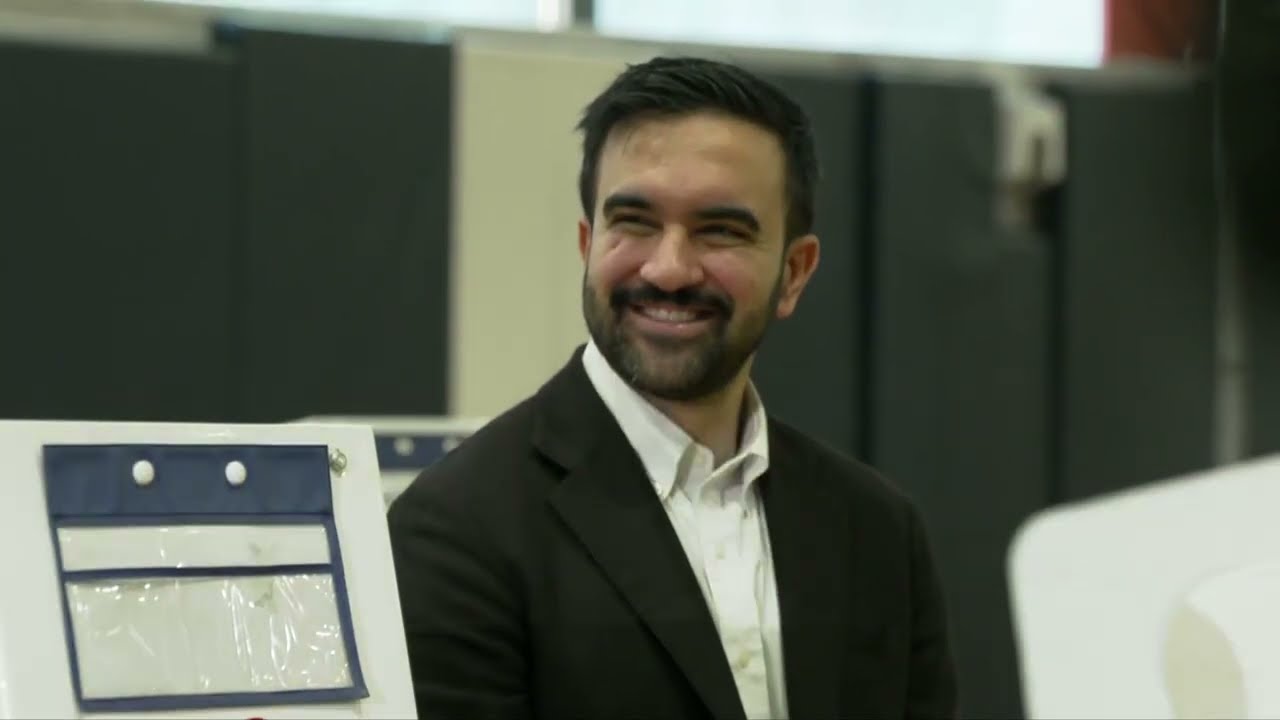 Zohran Mamdani casts vote in NYC mayoral election