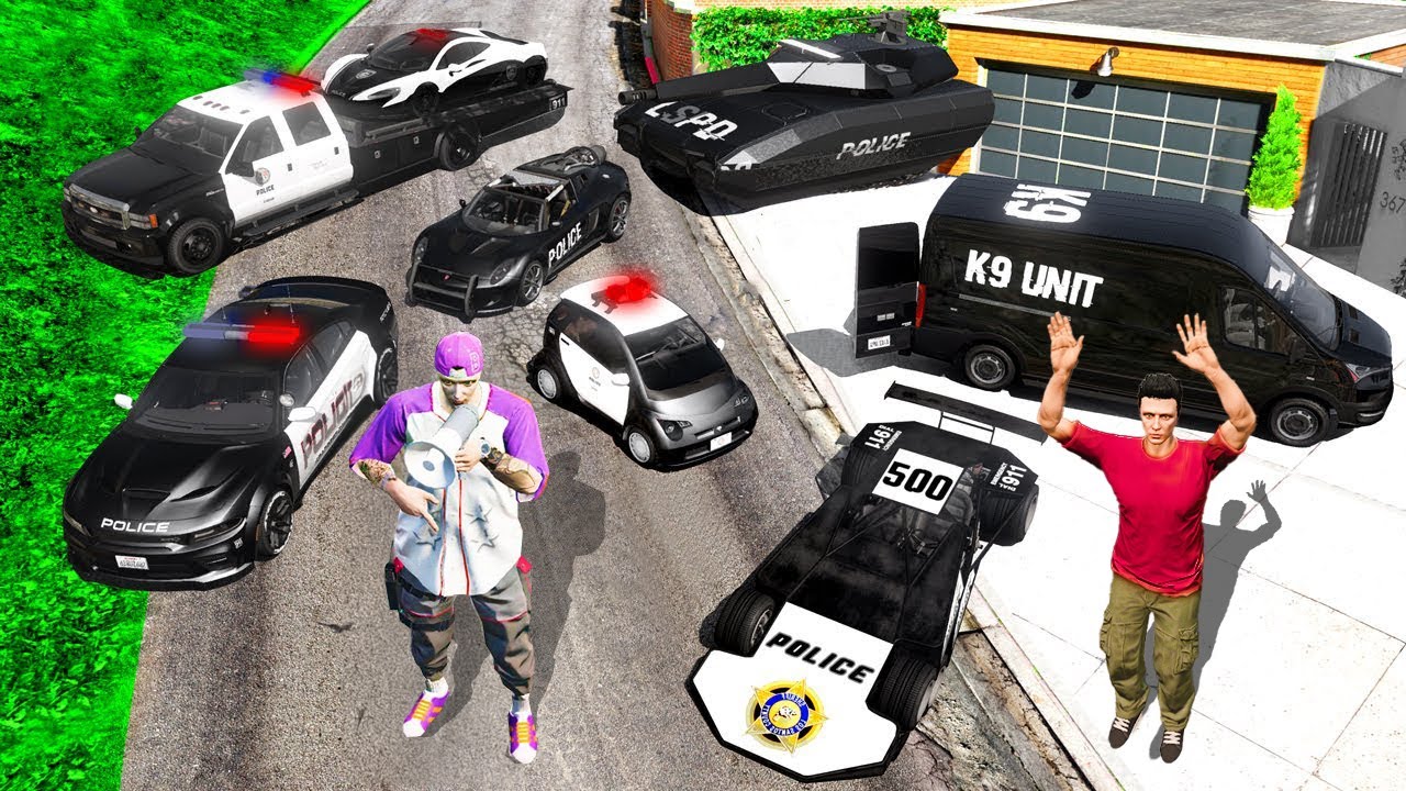 Colectez TOATE Mașinile de Poliție SECRETE în GTA 5!