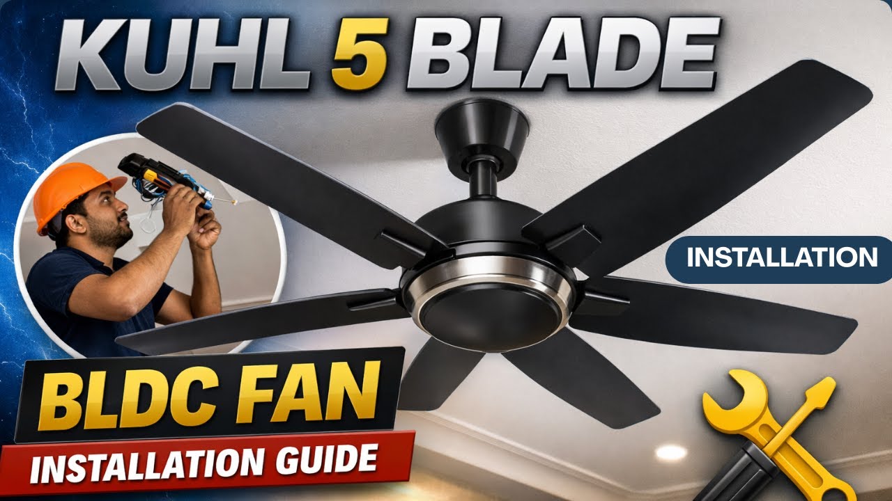 Kuhl 5 blade BLDC Fan Installation