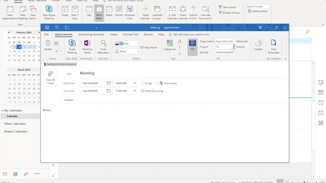 TimeSheet Reporter - Time Tracking in Outlook