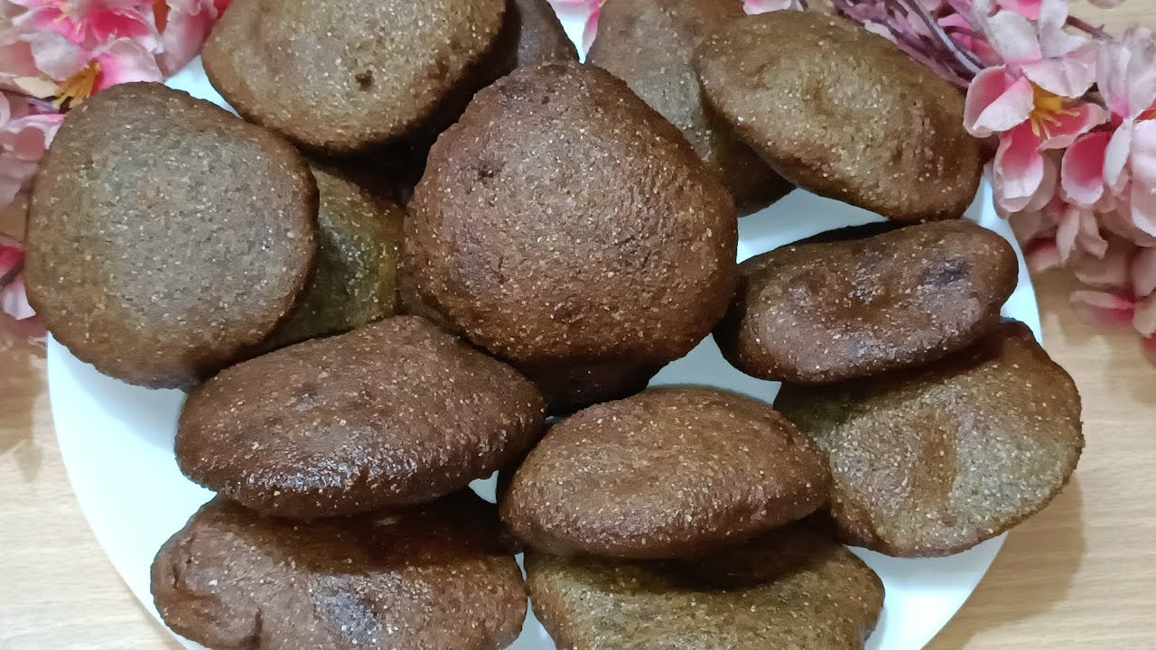 FRIED DUMPING MADE WITH PEARL MILLET UNREFINED SUGAR HEALTHY AND TASTY