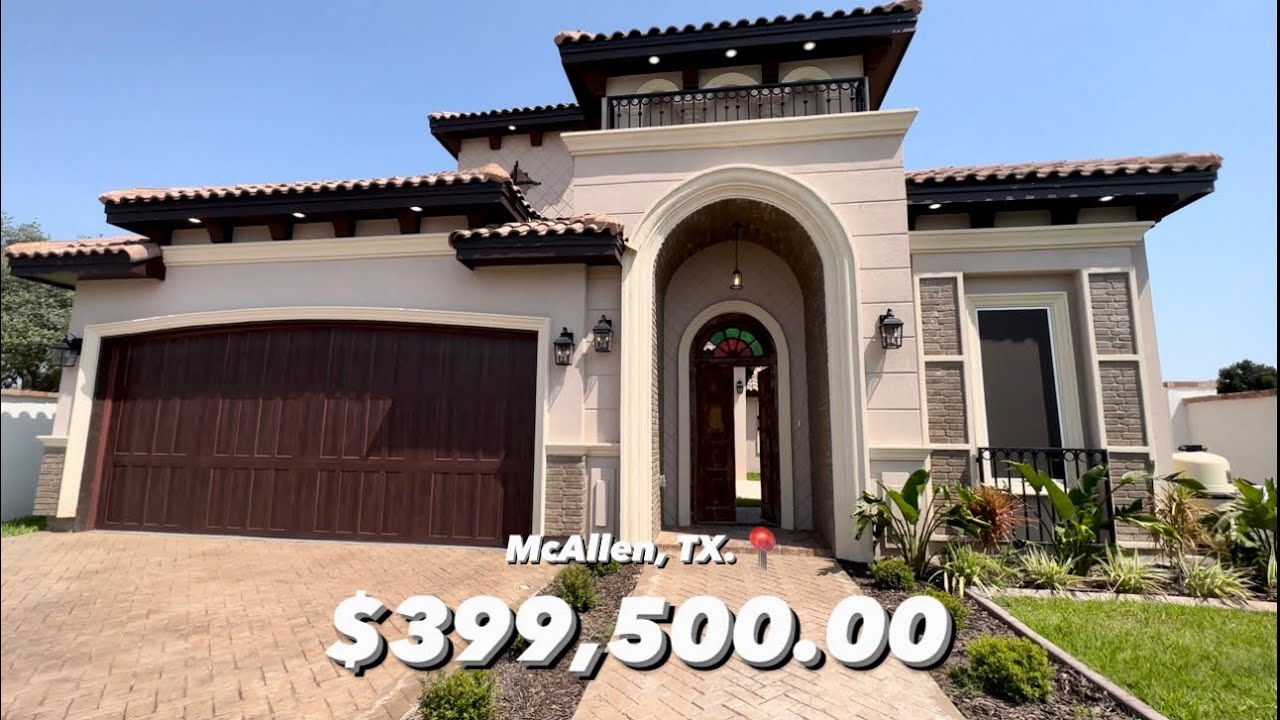 NEW CONSTRUCTION | McALLEN TX | POOL | 3 BEDS | 2.5 BATHS | SPANISH MEDITERRANEAN | $399,500.00 |