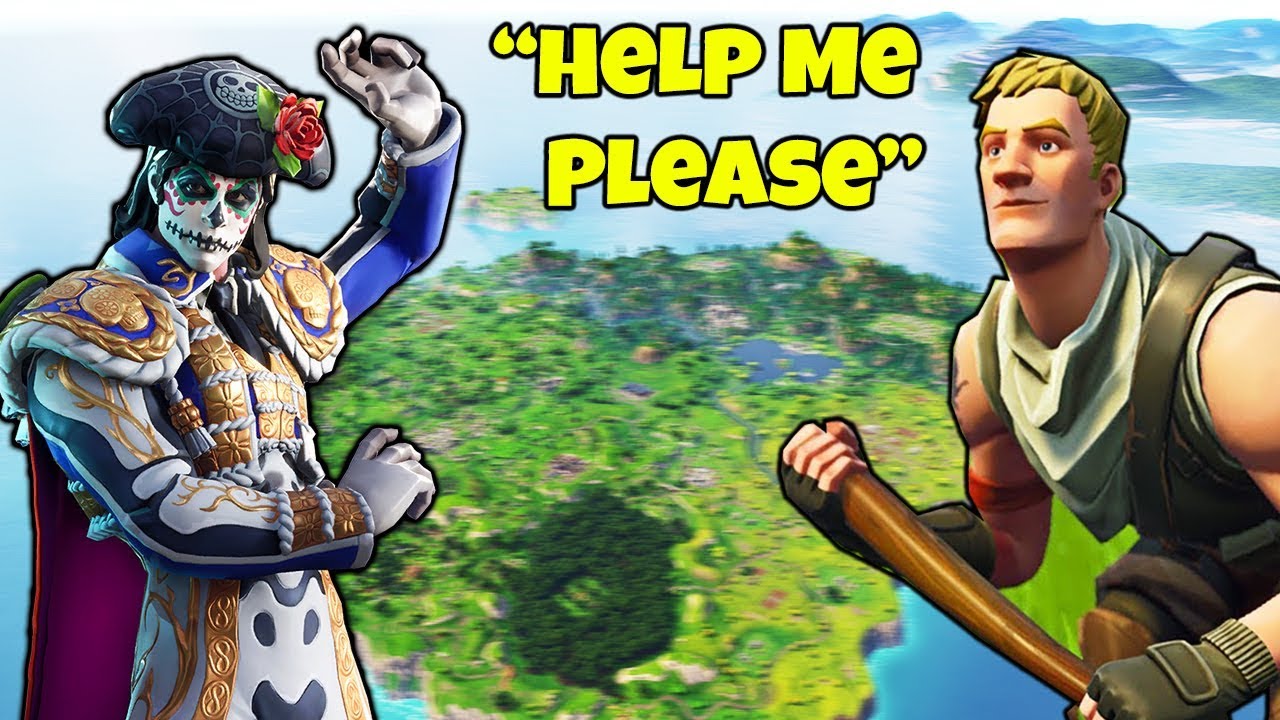 HELPING *RANDOM KID WIN* IN FORTNITE BATTLE ROYALE!!!