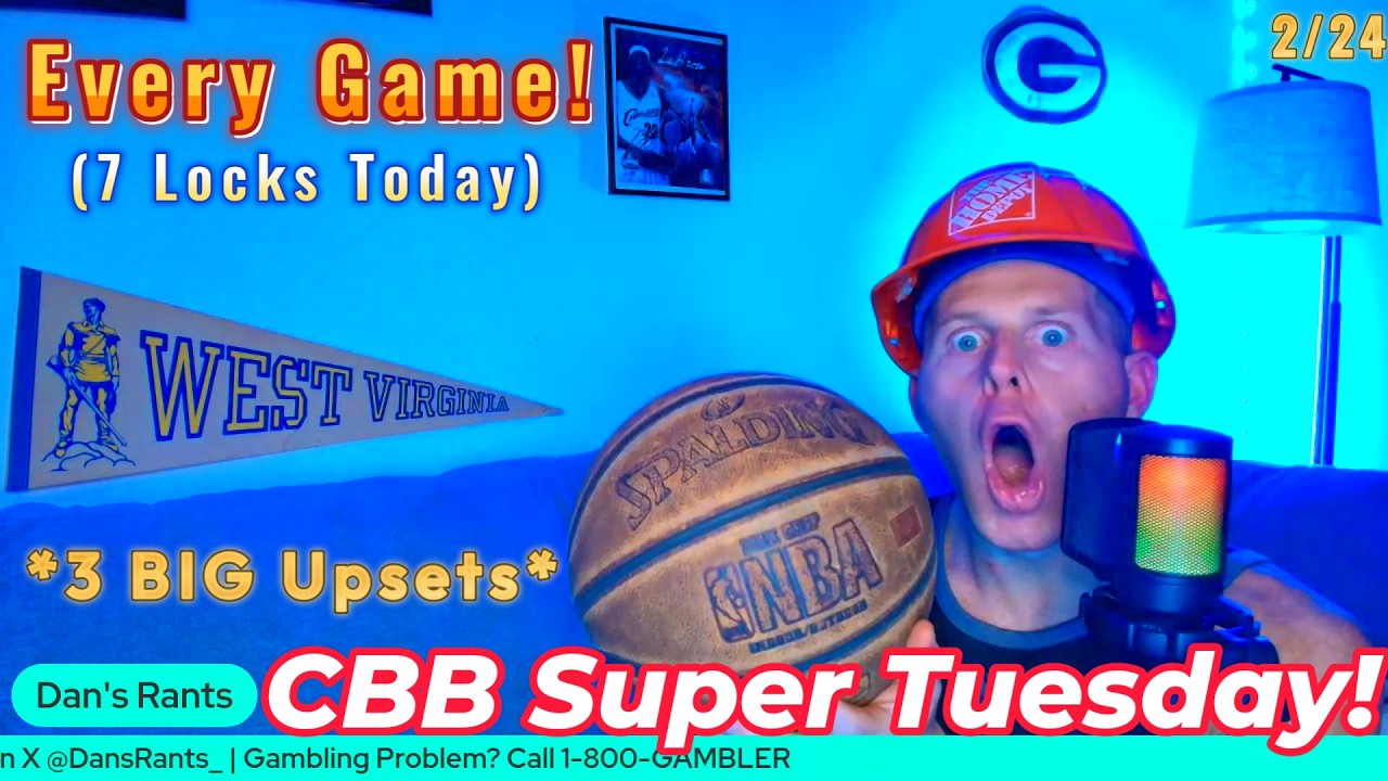 College Basketball Picks (EVERY GAME) - Tuesday, February 24th | 7 LOCKS!