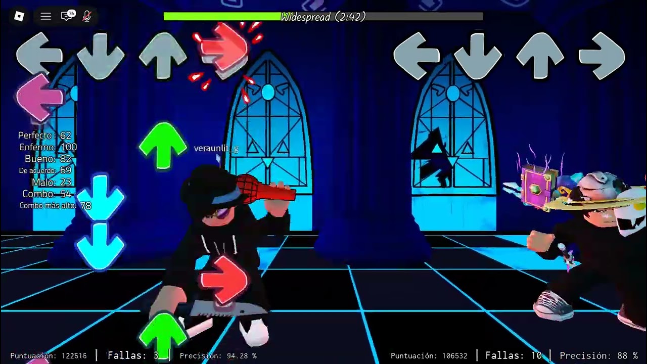 primera vez en el basicamente fnf ROBLOX con mi amigo