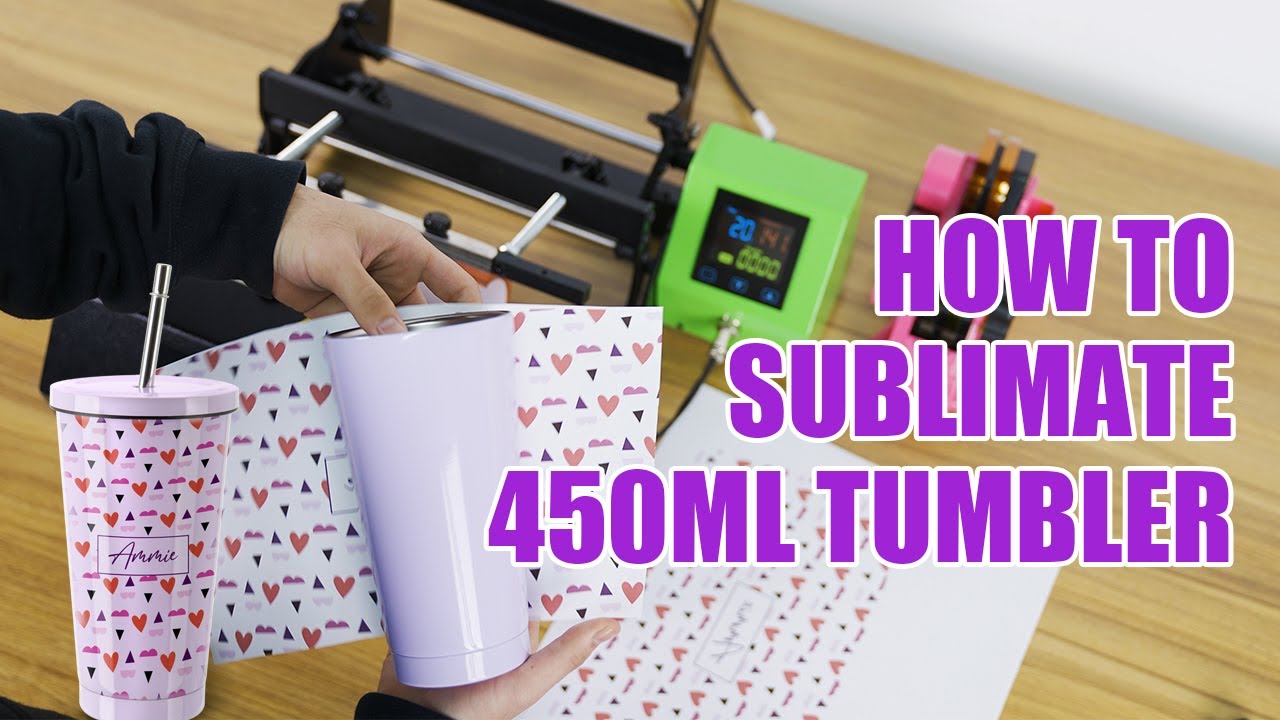 How to Sublimate a Tumbler with a Mug Press | 450ml Stainless Steel Tumbler